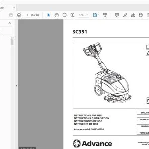 ADVANCE SC351 INSTRUCTIONS FOR USE MANUAL - PDF DOWNLOAD