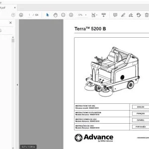 ADVANCE TERRA 5200 B INSTRUCTION FOR USE MANUAL - PDF DOWNLOAD