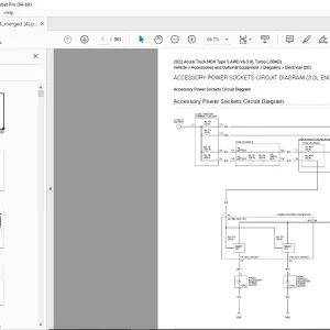 Acura 2022 Acura Truck MDX Type S AWD V6-3.0L Turbo (J30AD) Electrical Wiring Manual PDF