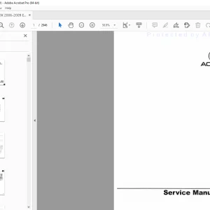 Acura MDX 2006-2009 Service Manual - PDF DOWNLOAD