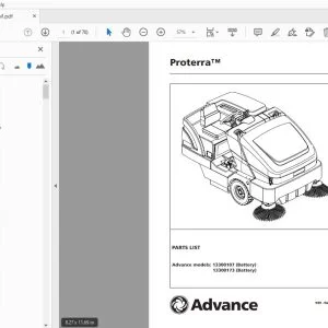 Advance 13300107, 13300173 (Battery) Proterra Parts Manual 33019868 - PDF DOWNLOAD