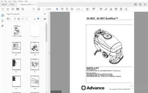 Advance 34 RST, 34 RST EcoFlex Parts Manual 56042485 REV C - PDF DOWNLOAD
