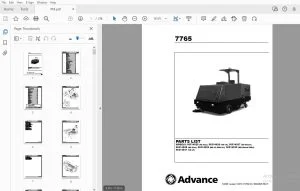 Advance 7765 Parts Manual 56042525 REV F - PDF DOWNLOAD