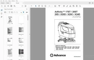 Advance Adfinity 17ST/20ST/20D/X20D/X20C/X24D Service Manual - PDF DOWNLOAD