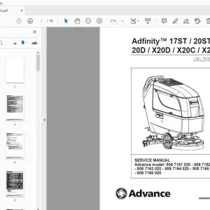 Advance Adfinity 17ST/20ST/20D/X20D/X20C/X24D Service Manual - PDF DOWNLOAD