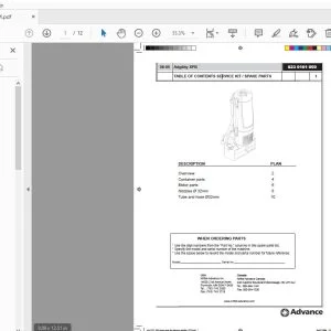 Advance Adgility XPB Parts Manual - PDF DOWNLOAD