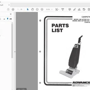 Advance Carpetwin 200 200-5 Parts Manual - PDF DOWNLOAD