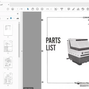 Advance Convertamatic 32B 32BD 38BD Parts Manual - PDF DOWNLOAD
