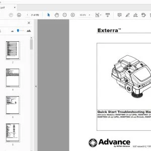 Advance Exterra Quick Start Troubleshooting Manual - PDF DOWNLOAD