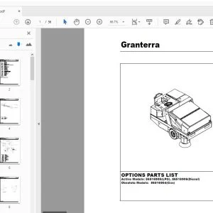 Advance Granterra 56516905, 56516906, 56516904 Options Parts Manual - PDF DOWNLOAD