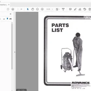 Advance Interline IL-50 Parts Manual - PDF DOWNLOAD