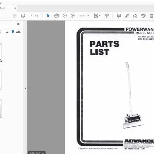 Advance Powerwand 14 Parts Manual - PDF DOWNLOAD