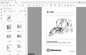 Advance RS 1300 Service Manual - PDF DOWNLOAD