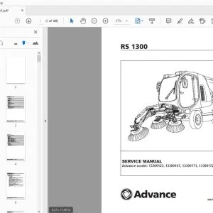 Advance RS 1300 Service Manual - PDF DOWNLOAD