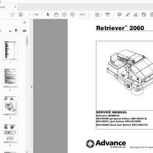 Advance Retriever 2060 Service Manual - PDF DOWNLOAD