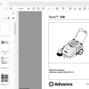 Advance Terra 28B Service Manual 9084702010 - PDF DOWNLOAD