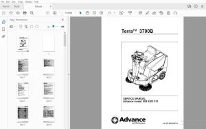 Advance Terra 3700B Service Manual 9084203010 - PDF DOWNLOAD
