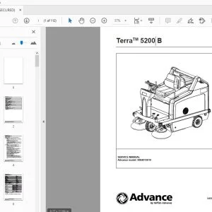 Advance Terra 5200 B Service Manual 9084513010 - PDF DOWNLOAD