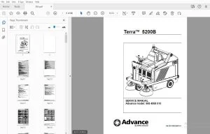 Advance Terra 5200B Service Manual 9084508010 - PDF DOWNLOAD