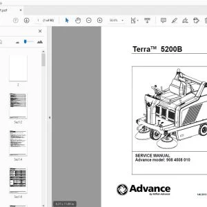 Advance Terra 5200B Service Manual 9084508010 - PDF DOWNLOAD