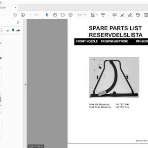 Advance WD-Series Front Nozzle Parts Manual - PDF DOWNLOAD