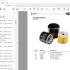 Ausa Forklift C 11 M Parts Manual - PDF DOWNLOAD 