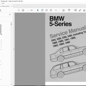 BMW 3 Series 525i 530i 535i 540i 1989-1995 Service Manual - PDF DOWNLOAD
