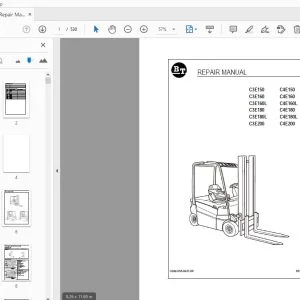 BT FORKLIFT C3E150 C4E150 C3E160 C4E160 C3E160L C4E160L C3E180 C4E180 C3E180L C4E180L C3E200 C4E200 REPAIR MANUAL 036-0437-00  - PDF DOWNLOAD