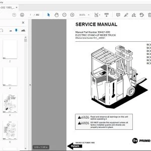BT FORKLIFT RCX25 RCX30C RCX30 RCX35 RCX40 RCX45 RCX50 SERVICE MANUAL - PDF DOWNLOAD