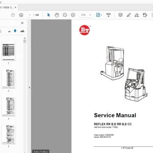 BT FORKLIFT REFLEX RR B,E RR B,E CC Service Manual 218920-040 - PDF DOWNLOAD