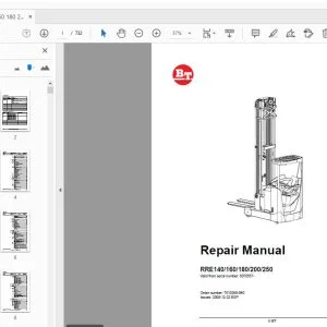 BT FORKLIFT RRE140/160/180/200/250 REPAIR MANUAL 6070557 - PDF DOWNLOAD
