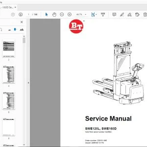 BT Forklift SWE120L, SWE160D Service Manual 922602 - PDF DOWNLOAD