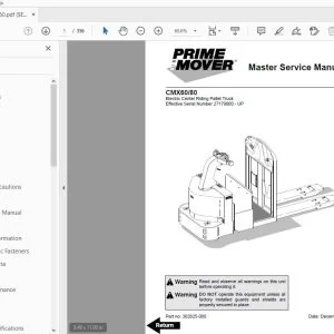 BT PRIME MOVER CMX60/80 SERVICE MANUAL 302825-000 - PDF DOWNLOAD