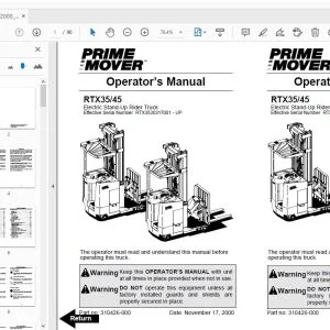 BT PRIME MOVER RTX35/45 OPERATOR'S MANUAL 310426-000 2000_November - PDF DOWNLOAD