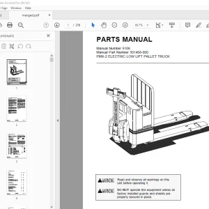 BT Prime-Mover PMX-2 Electric Low Lift Pallet Truck Parts Manual PDF