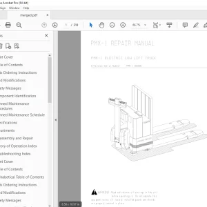BT Prime Mover PMX & PMX-1 Electrical Low Lift Truck Repair Manual PDF