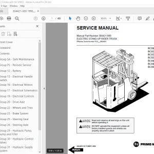 BT-Prime Mover RCX25 RCX30C RCX30 RCX35 RCX40 RCX45 RCX50 Truck Service Manual - PDF DOWNLOAD