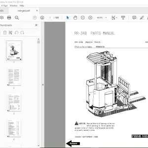 BT Prime-Mover RR-34B Reach Truck Parts Manual - PDF DOWNLOAD