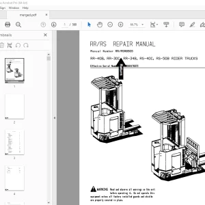 BT Prime Mover RR-40B RR-30C RR-34B RS-40C RS-50B Rider Truck Repair Manual PDF