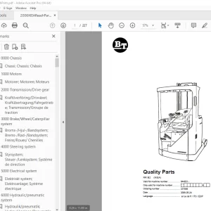 BT Prime Mover RR B2 (IKEA) Lift Pallet Truck Parts Manual - PDF DOWNLOAD