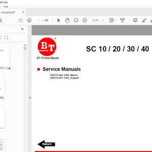 BT Prime-Mover SC-10 SC-20 SC-30 SC-40 Electrical Walkie Stacker Service Manual PDF (Copy)