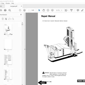 BT Prime Mover SC Electrical Counter Balanced Walkie Stacker Repair Manual PDF