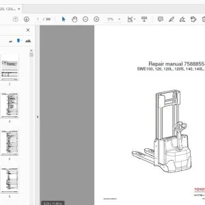 BT TOYOTA SWE100,120,120L,120S,140,140L,200D REPAIR MANUAL 7588855-040 - PDF DOWNLOAD
