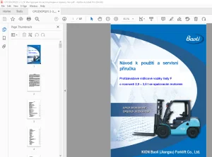 Baoli CPCD 20/25/30/35F CPQ(Y)D 20/25/30/35F Návod k použití a servisní příručka PDF