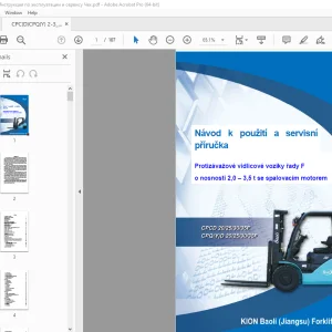 Baoli CPCD 20/25/30/35F CPQ(Y)D 20/25/30/35F Návod k použití a servisní příručka PDF
