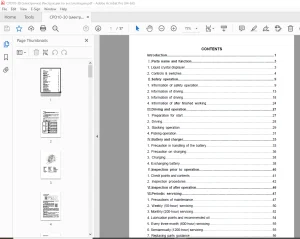 Baoli Forklift CPD10-30 Operation Manual - PDF DOWNLOAD