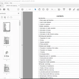 Baoli Forklift CPD10-30 Operation Manual - PDF DOWNLOAD