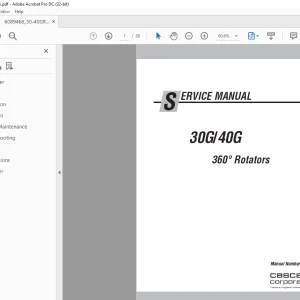 Cascade 30G/40G 360° Rotators Service Manual 6089468 -  PDF DOWNLOAD