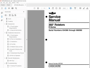 Cascade 360° Rotators R-Series Service Manual - PDF DOWNLOAD