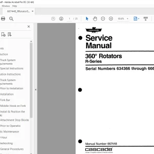Cascade 360° Rotators R-Series Service Manual - PDF DOWNLOAD